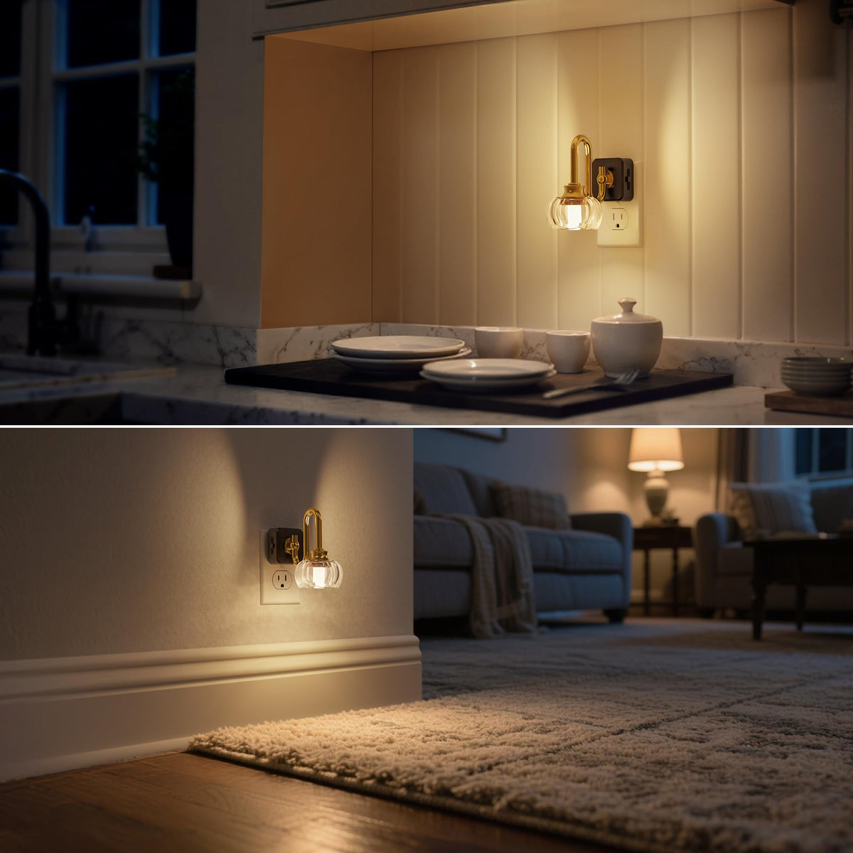 LinkMejor Night Light,Night Lights Plug into Wall,Flower LED Nightlight