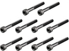 M4 x 30mm 12.9 Alloy Steel Hex Socket Head Cap Screws Bolt Black 25pcs
