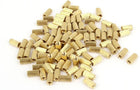 Brass Cylinder Female Threaded Standoff Spacer Pillars M2x6mm 100 Pcs Gold Tone