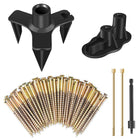 Kit de Reparos para Chão Abafado, Contém 5 Ferramentas e 50 Parafusos