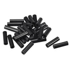 ABS Round Spacer Washer ID 4.2mm OD 7mm L 25mm Plastic Standoff for 3D Printer TV Wall Mounting Electrical Outlet, Black, 100Pcs
