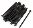 20 Pcs 12.9 Steel Alloy Hex Pan Head Knurled Cap Screw Bolt M2x35