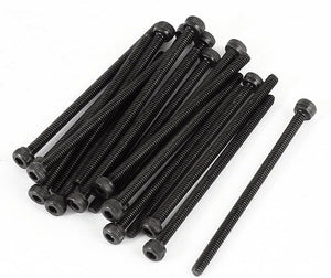 20 Pcs 12.9 Steel Alloy Hex Pan Head Knurled Cap Screw Bolt M2x35