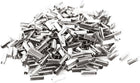 LinkMejor® Metal DIY Ribbon Ends Crimp Clip Beads Connector 500PCS Silver Tone