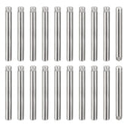 4x40mm 304 Stainless Steel Dowel Pins, 20Pcs Knurled Head Flat Chamfered End Dowel Pin, Wood Bunk Bed Shelf Pegs Support Shelves Fasten Elements