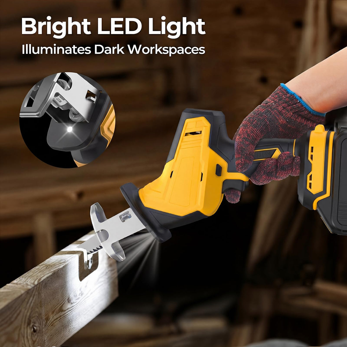 Dewalt 20V 배터리와 호환되는 무선 교환용 톱