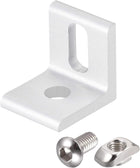 Inside Corner Brace Angle Bracket Fastener L Shape 20mmx20mmx18mm with Screws and Nut for 2020 Series Aluminum Extrusion Profile, 8pcs