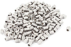 M3x4mm Metric 304 Stainless Steel Hex Socket Set Flat Point Grub Screws Silver Tone for Towel Rack Door Knob 200pcs