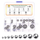 24pcs G200 Precision Balls Assortment Kit 3/4" 5/8" 9/16" 1/2" 7/16" 3/8" 5/16" 1/4" 15/32" 304 Stainless Steel Solid Bearing Balls