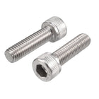 M10x35mm 304 Stainless Steel Left Hand Thread Hex Socket Head Cap Screw Bolt 2pcs