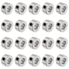 20pcs Set Screw Collars 10mm Bore Shaft Collars, 20mm OD, 10mm Width, Drill Stop Collar, Carbon Steel Drill Bits Depth Collars