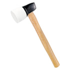 LinkMejor White Rubber Flooring Mallet with Replaceable Head,Non-Marring Head, Wood Handle, 1 Replacement head