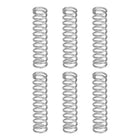 6Pcs Compression Springs, 1mm Wire Diameter x 8mm OD x 40mm Length 304 Stainless Steel Extension Spring Ballpoint Pen Pressure Springs for Shop Home Repairs, Silver