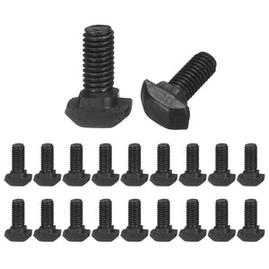 20pcs M5x12mm t Slot Drop-in Bolt, Carbon Steel Hammer Head Bolts t Shape Stud Sliding Screw for European Standard 20 Series Aluminum Profile