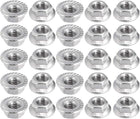 M5 Serrated Flange Hex Lock Nuts, 304 Stainless Steel, 25 Pcs