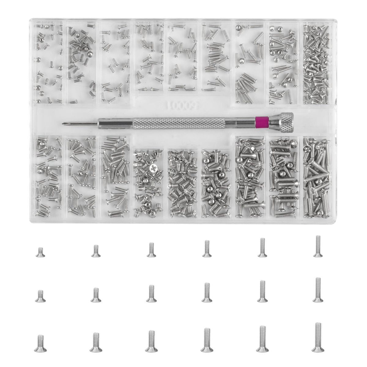 500 stuks Micro Schroef Reparatie Set M1.2 M1.4 M2 Zelfborend Kleine Schroeven