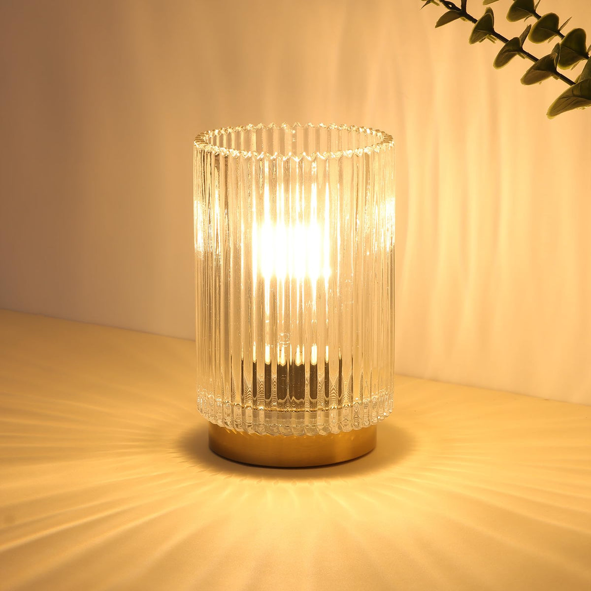 LinkMejor Cordless Table Lamp with Timer, Bedside Lamps with LED Warm Light