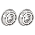 SF608ZZ Stainless Steel Flanged Ball Bearing 8x22x7mm Double Shielded 2pcs