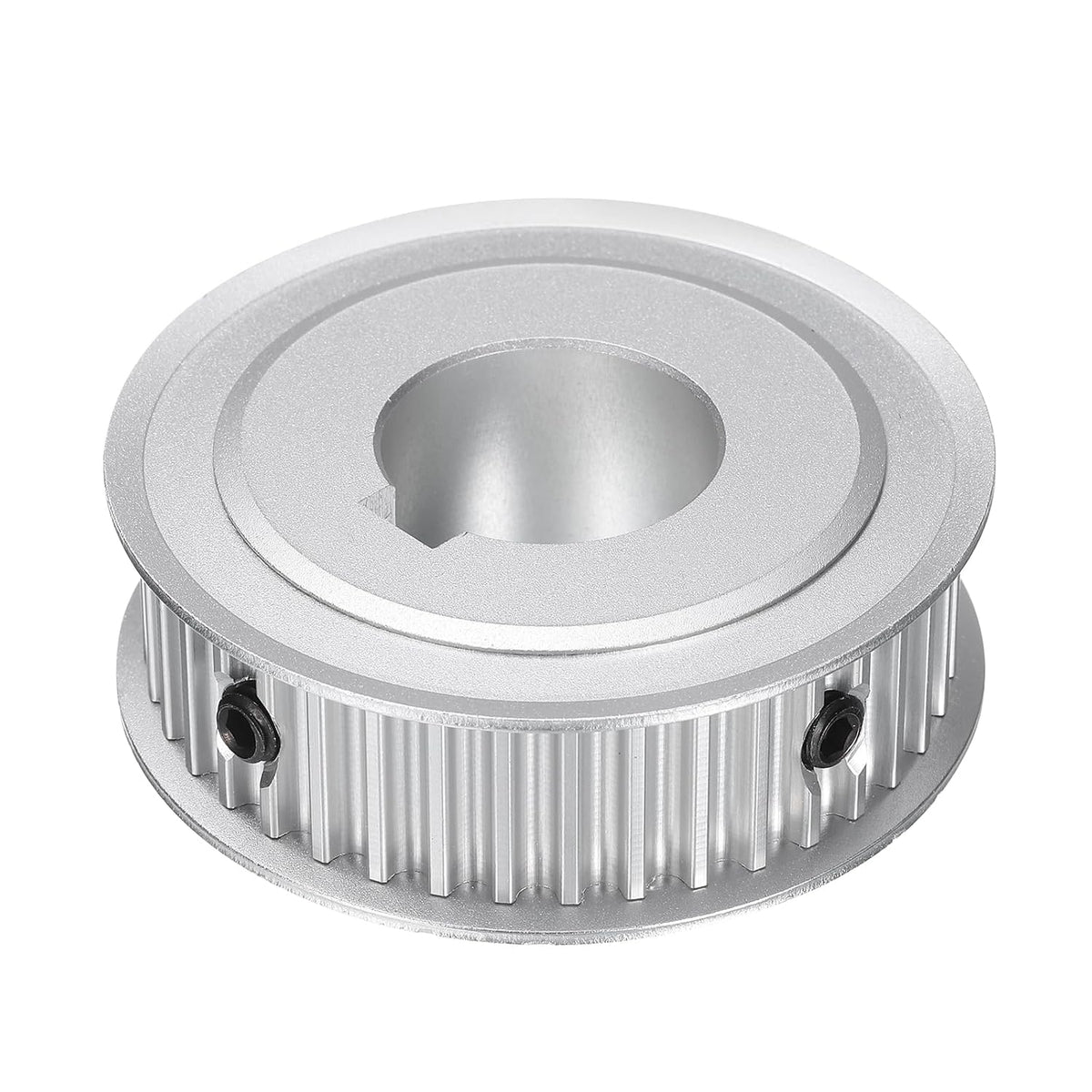 5M-40T-1B Timing Belt Pulley 1" Bore, 40 Teeth Aluminum Alloy Synchronous Wheel with Keyway, Pitch 5mm Tooth for 15mm Width Belt