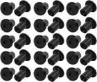 M6x12mm Carbon Steel Round Base Hex Drive Insert Tee Nut 30pcs