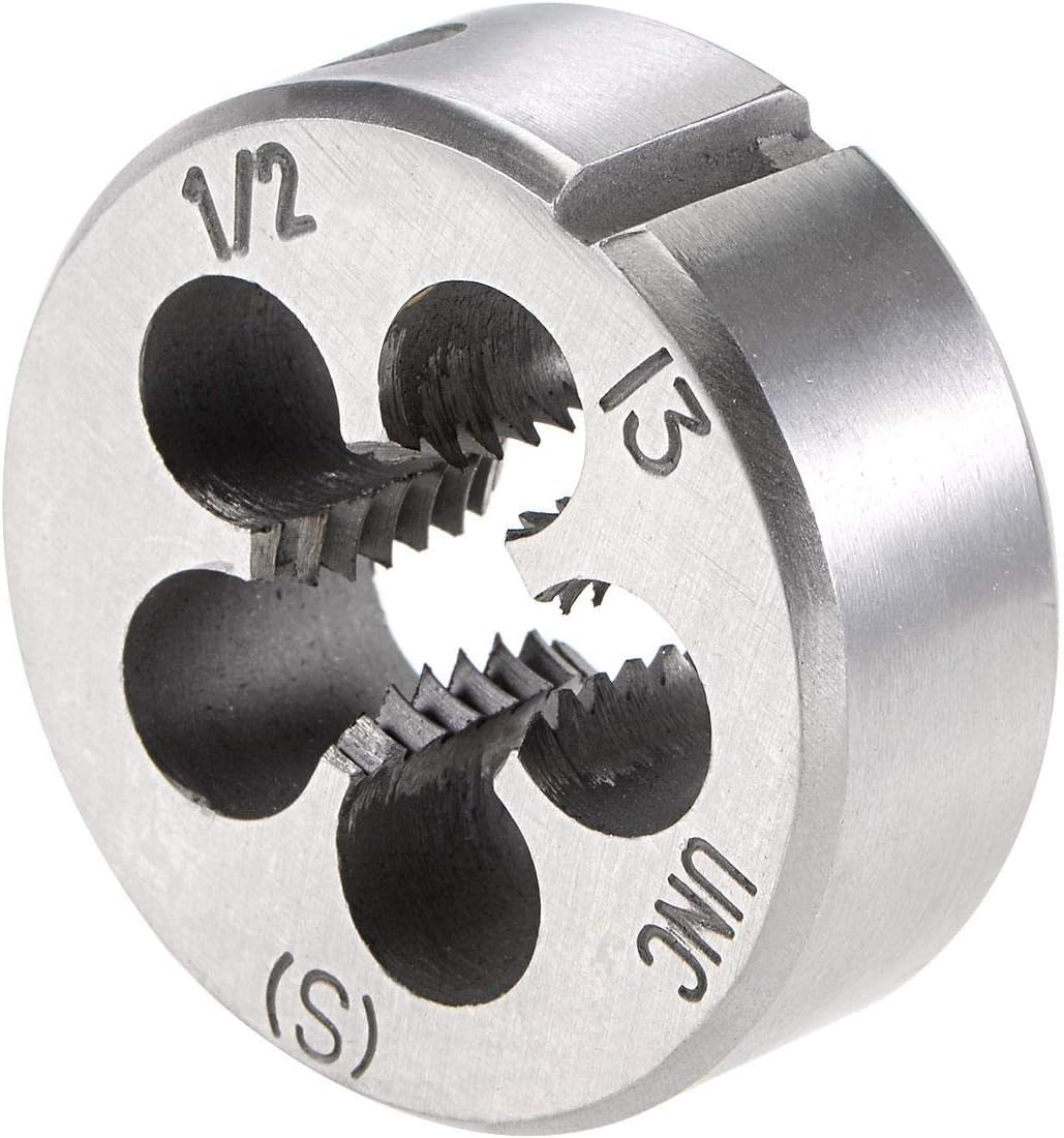 Setto di Avvitatore e Mandrino 1/2"-13 UNC, Avvitatore di Filo HSS con Mandrino di Trattamento Rotondo, Mano Destra
