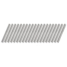 5mm x 50mm 304 Stainless Steel Solid Round Rod for DIY Craft - 20pcs