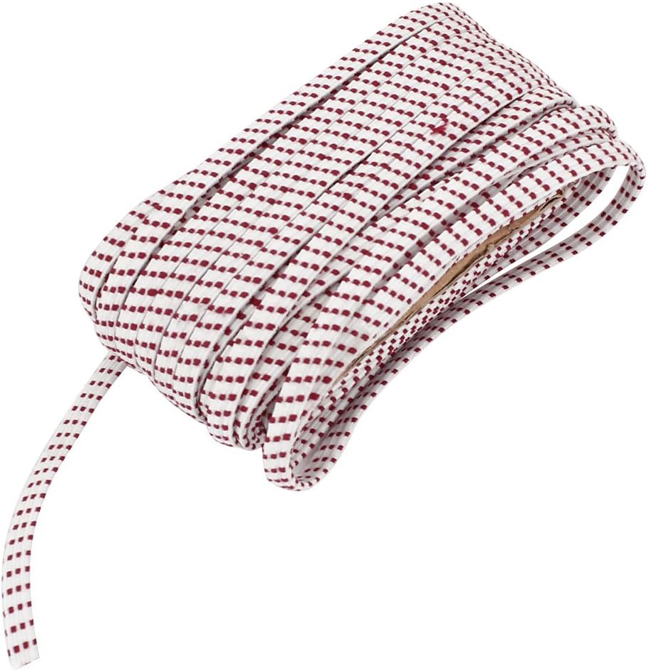 Tailor Nylon Coated Rubber Garment Stretchy Band Strap 17.3Meter Red White