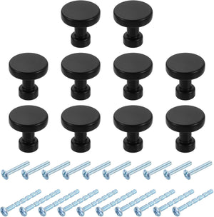 10Pcs Gaya Tengkorak Kabut Rongga, 1.2" Diameter x 1.18" Tinggi Tangani Penarik untuk Kabut Kabinet Kamar Makan Kamar Tidur Kabinet Baju, Hitam
