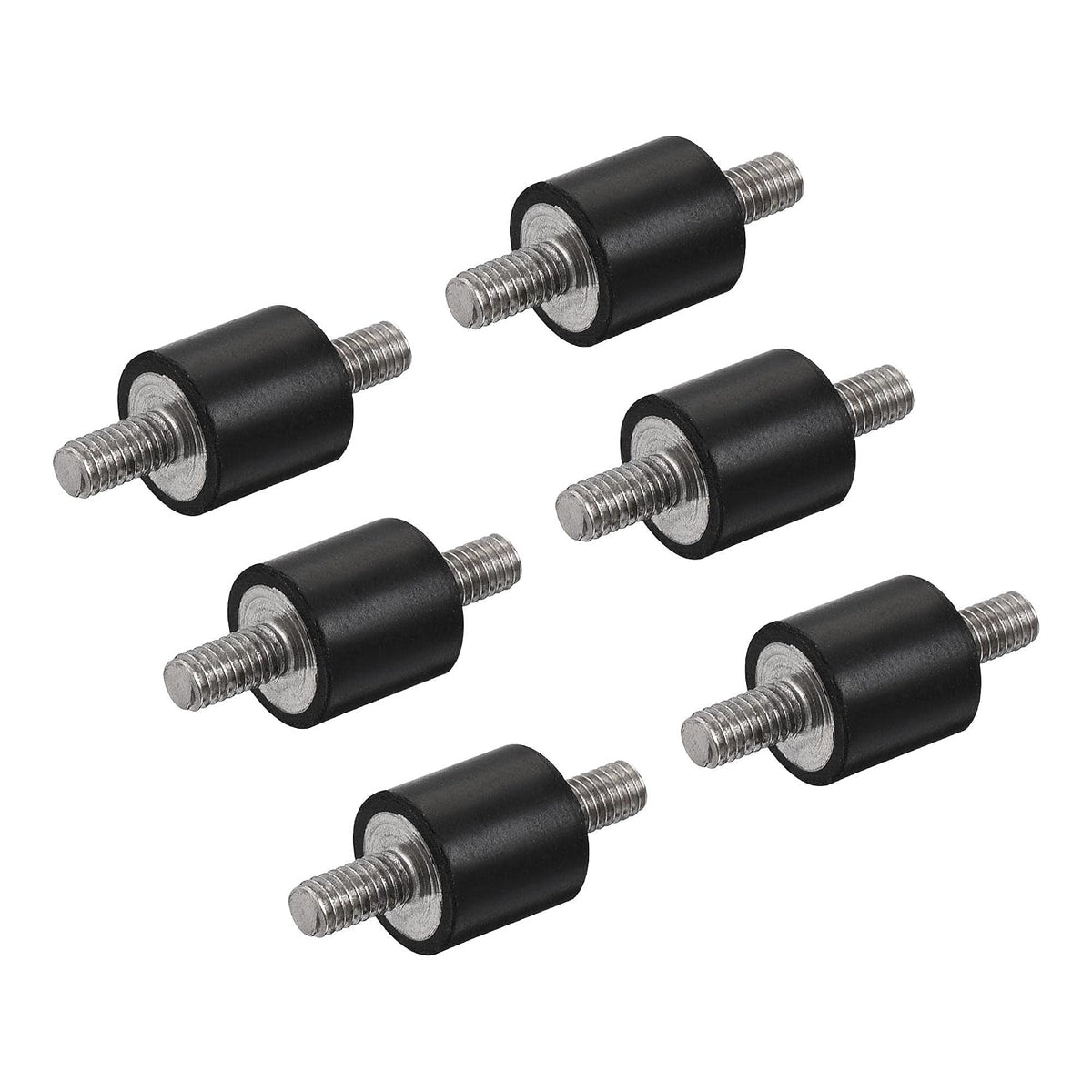 M3 Rubber Mounts, 6pcs Male/Male Shock Absorber, for Motor Generator Compressor Garage Reverse Pump Impact Air Generator Bobbins, D8mmxH8mm