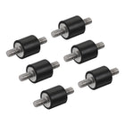 M3 Rubber Mounts, 6pcs Male/Male Shock Absorber, for Motor Generator Compressor Garage Reverse Pump Impact Air Generator Bobbins, D8mmxH8mm