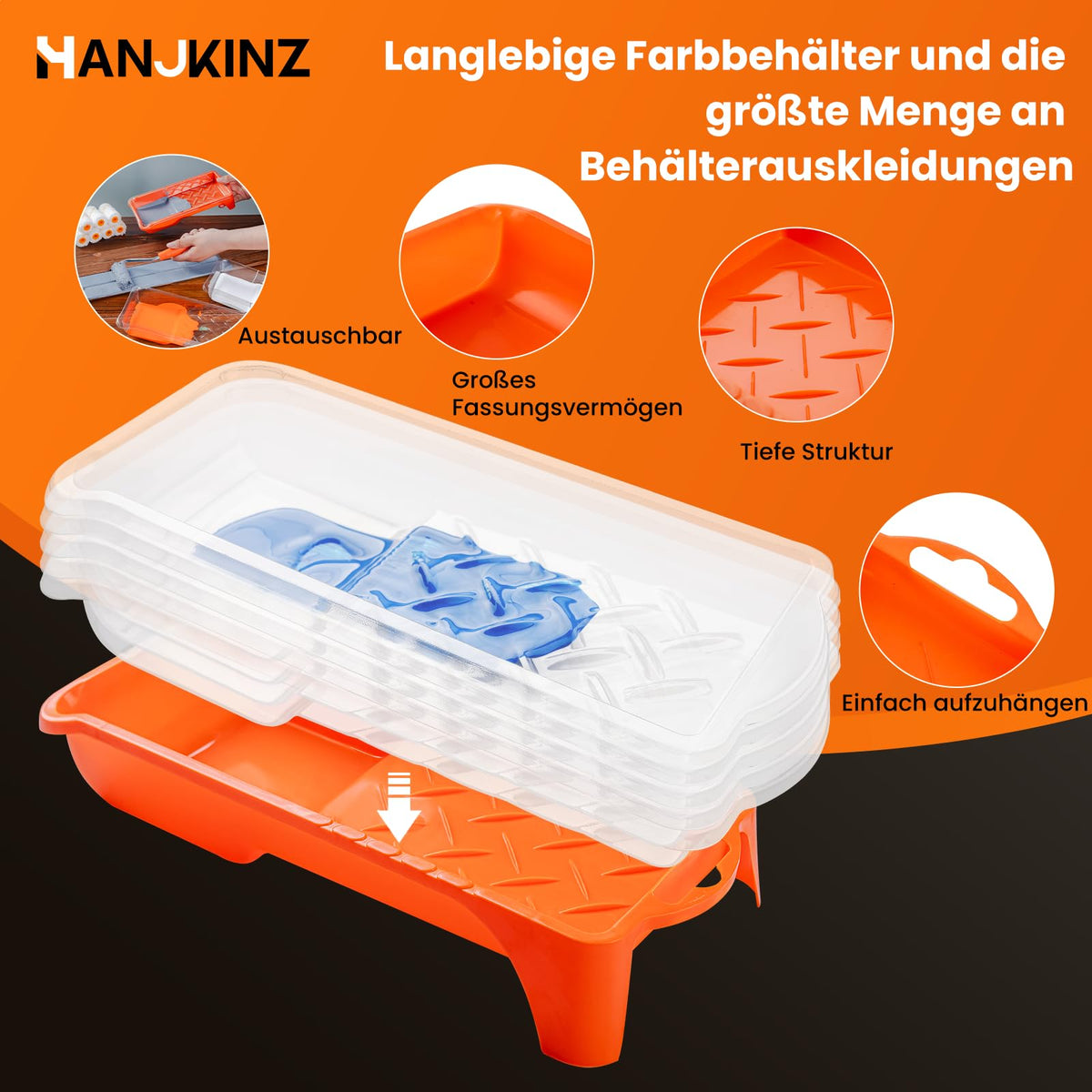 LinkMejor 2 Inch Mini Roll de Vopsire Kit, 15 Pachet