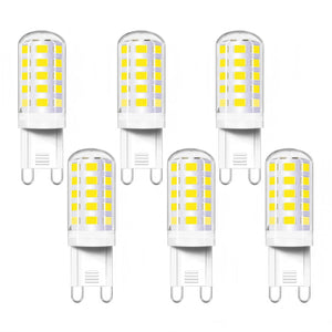 LinkMejor G9 LED lyspære 120V 4W halogen erstattingspærer, ikke dimbar, 6000K