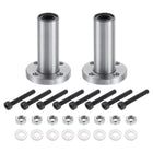 LMF8LUU Linear Ball Bearings 8mm Bore 15mm OD 45mm Length Round Flange Nickel Plated with Screws for CNC Machine 3D Printer 2pcs