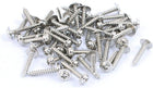 50pcs 2x12mm Stainless Steel Self Tapping Screw Round Phillips Head with Washer
