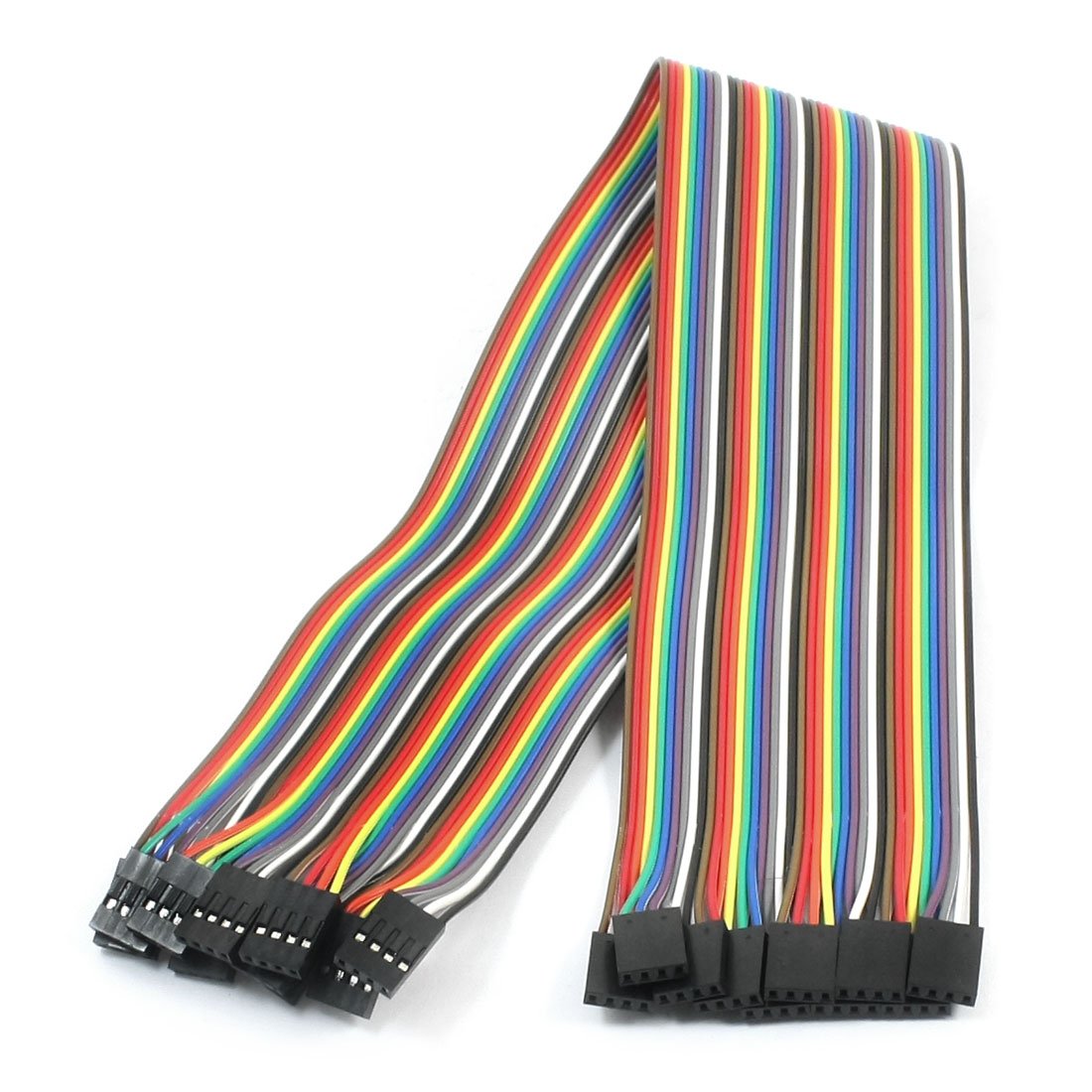 a14062400ux0140 4P-4P Female to Female Breadboard Connect Test Jumper Cable Wire with 10 Piece, 40 cm