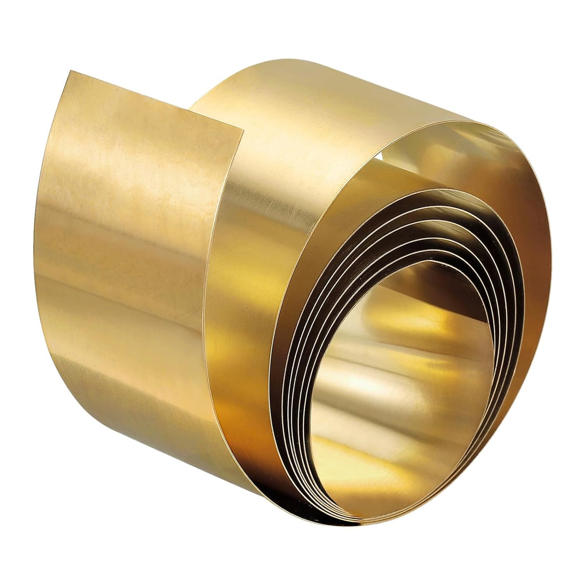 Brass Sheet Roll, 1Pcs 40" x 1.2" x 0.002" H62 Metal Foil Plate for Crafts, Electrical Repairs, Industry