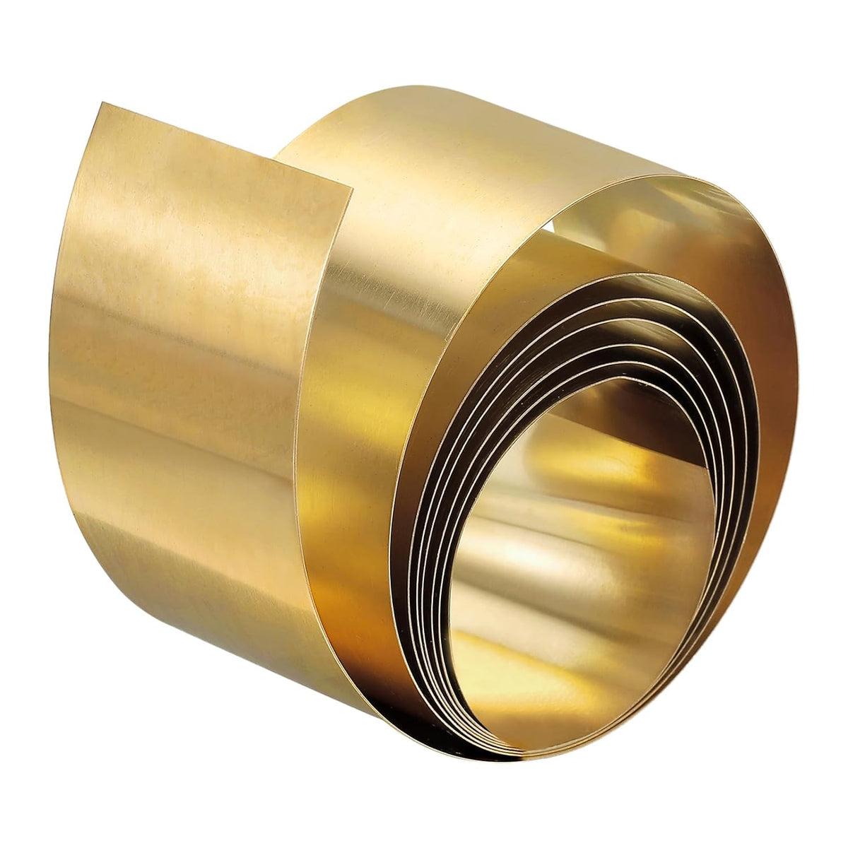 Brass Sheet Roll, 1Pcs 40" x 1.2" x 0.012" H62 Metal Foil Plate for Crafts, Electrical Repairs, Industry