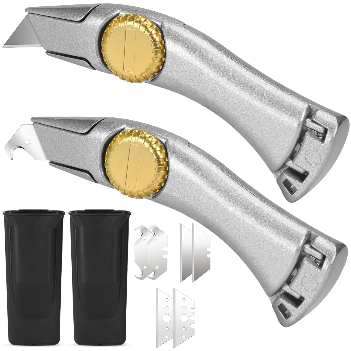 2-Pack Zilveren Vastmes Roofing Mes,LinkMejor Navajas para Roofing