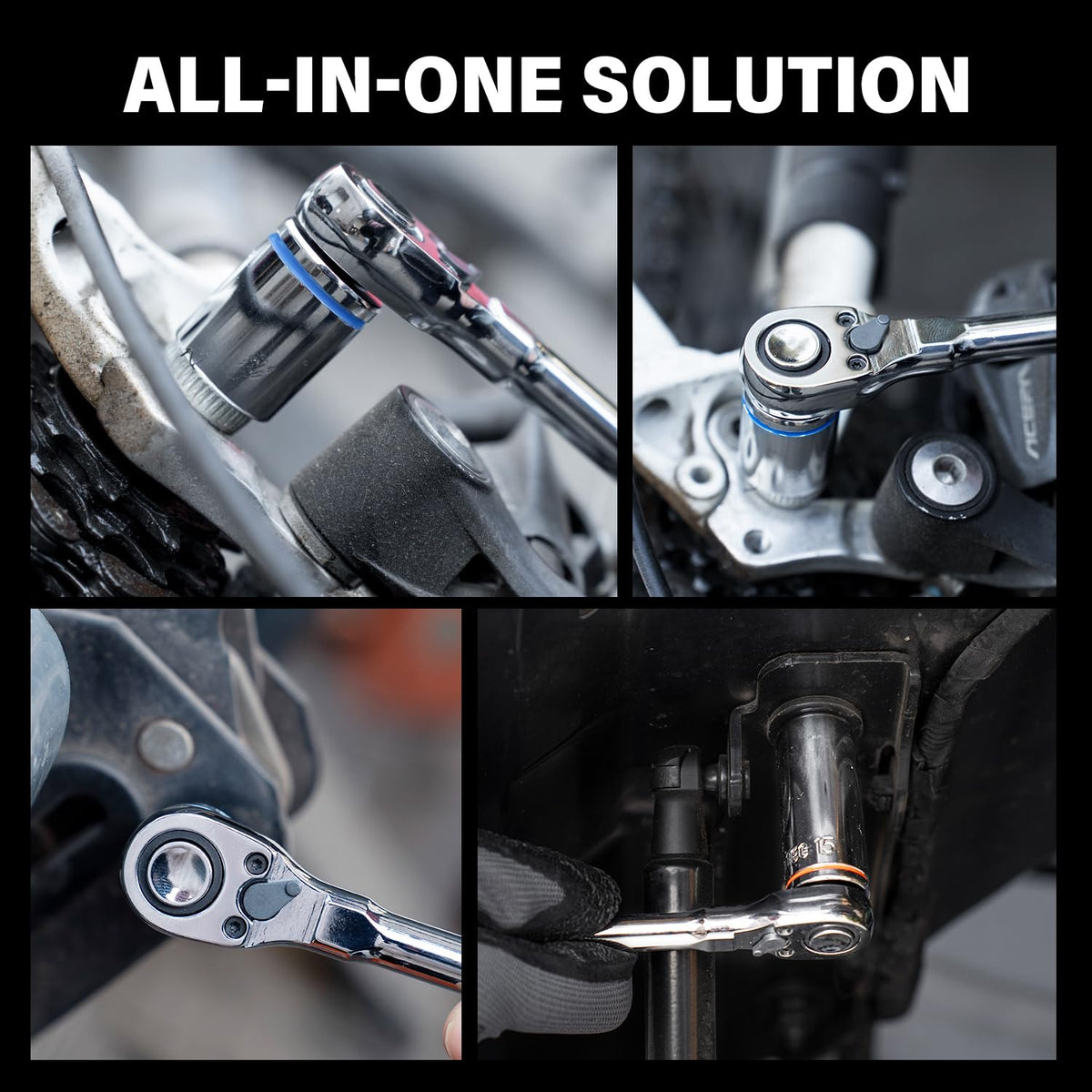 LinkMejor 47-Pecah 1/4" Drive Soket Penghantam Set