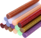 Mini Hot Glue Gun Sticks 4-inchx0.43-inch High Sticky Hot Glue Sticks, Glitter 8 Colors 16pcs