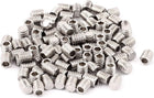M4x5mm Metric Stainless Steel Hex Socket Set Flat Point Grub Screws Silver Tone for Towel Rack Door Knob 100pcs