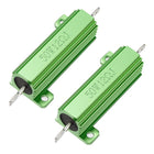50W 12 Ohm 5% Aluminum Housing Resistor Screw Tap Chassis Mounted Aluminum Case Wirewound Resistor Load Resistors Green 2pcs