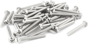 50 Pcs UNC 6#-32 Stainless Steel Phillips Head Bolts Machine Screws