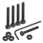 30Pcs Hex Socket Head Cap Screws Bolts, M3x22mm 304 Stainless Steel Socket Drive Machine Screws Bolts with Nuts, Full Threaded, Black