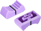 Plastic Straight Slide Potentiometer Flat Push Knob Insert Shaft 4x2mm Purple Black 5pcs