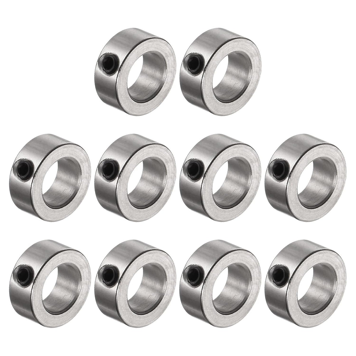 10pcs Set Screw Collars 7.05mm Bore Shaft Collars, 12mm OD, 5mm Width, Landing Gear Stopper Wheel Collar