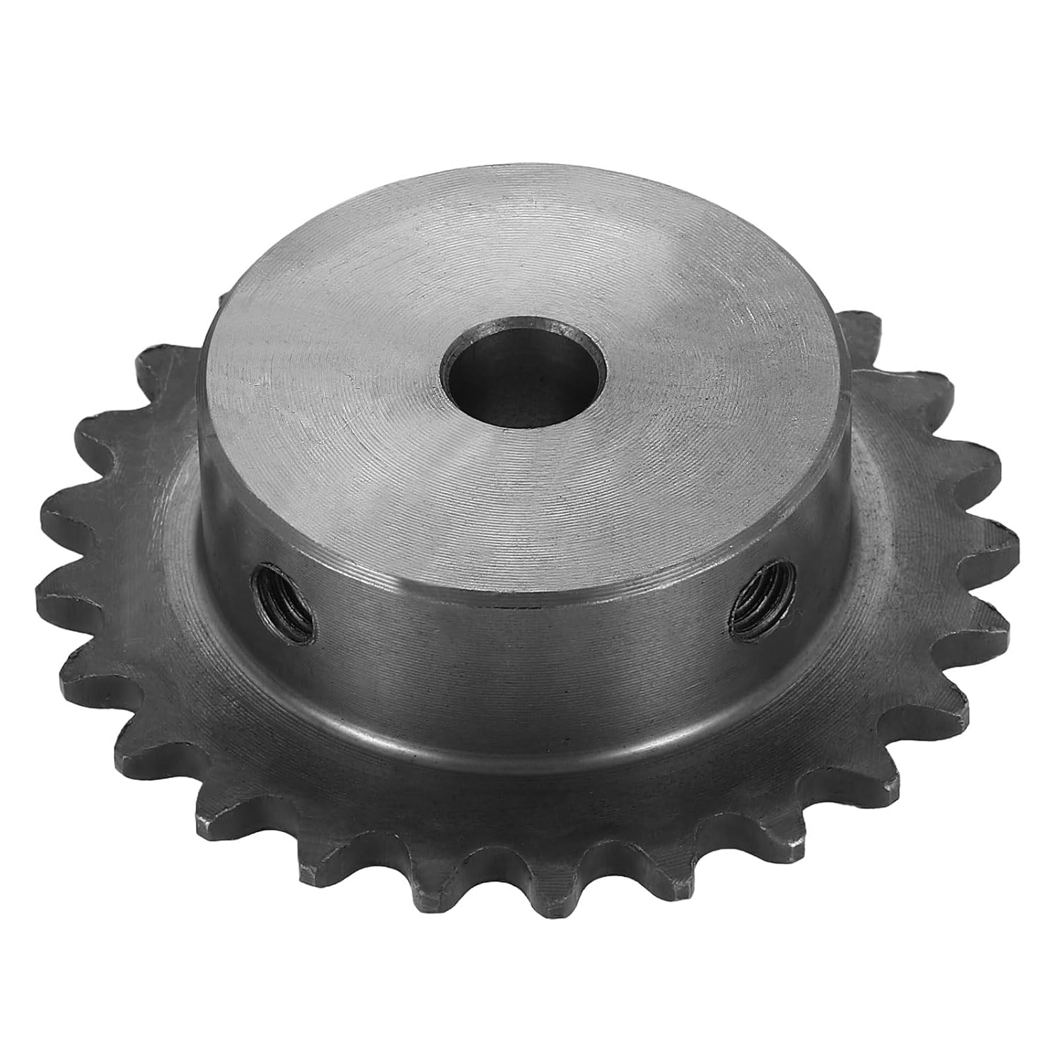 #25 Chain Roller Sprocket 10mm Bore 31.5mm OD, 14 Tooth C45 Carbon Steel ANSI Chain NO.25 Roller Sprocket Round Hole Without Surface Finished for ISO 04C Chain