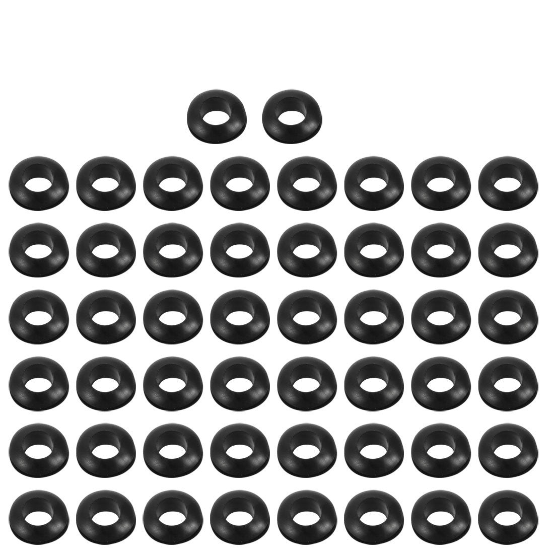 50pcs Double Side Rubber Ring Sealing Grommet Wire Grommets 13mm x 6mm