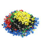E4009 Pre Insulate Ferrules Terminals with 950 Piece, 12 AWG Wire, Assorted Color