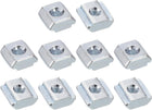 T Nuts, 100pcs - Nickel Plated Carbon Steel T Slot Bolts, 2020 Series M3 Hammer Head Fastener, Sliding T Nuts for Aluminum Extrusion Profile (Silver)